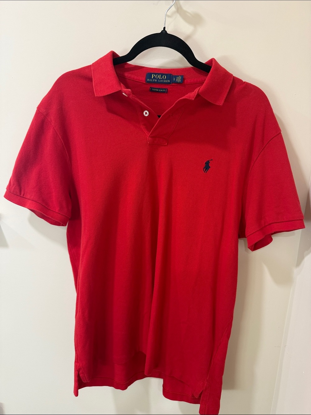 Polo by Ralph Lauren Red Short-Sleeve Polo with Navy Pony